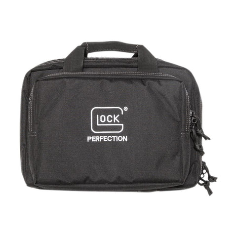 Glock OEM Double Pistol Case, Bag, Black, 12.5" X 9.5" X 4.5", Padded Compartments