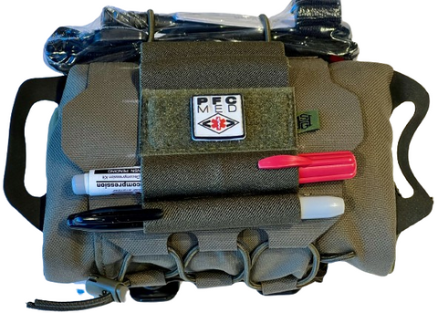 PFC Medical ADVANCED BILATERAL AFAK FIRST AID TRAUMA MED KIT W/ HSGI REFLEX SYSTEM