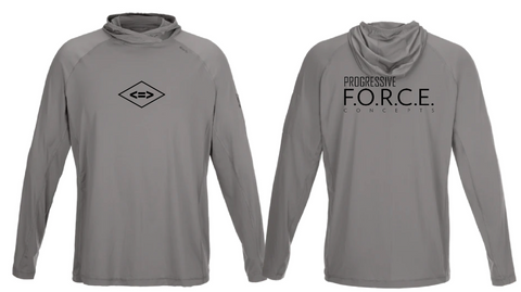 PFC Long Sleeve Sun Hoodie Throwback Design