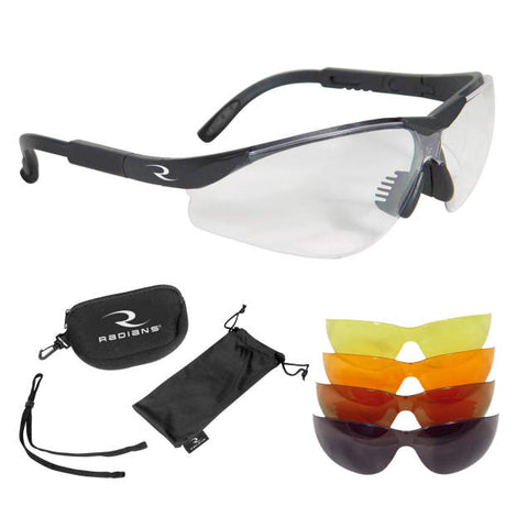 Radians T-85 5 Lense Interchangeable Shooting Glasses Kit Safety