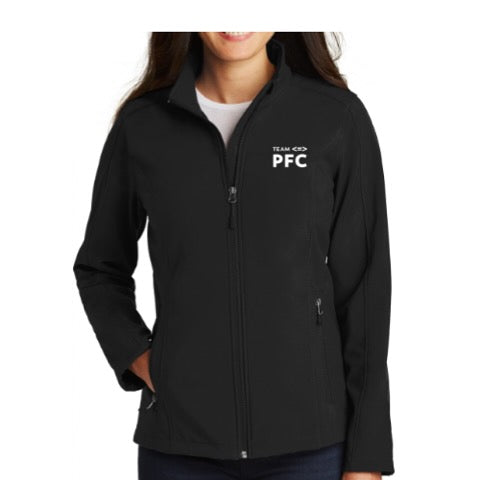 Team PFC Ladies Port Authority L317 Core Soft Shell Jacket HQ Employee Apparel Program