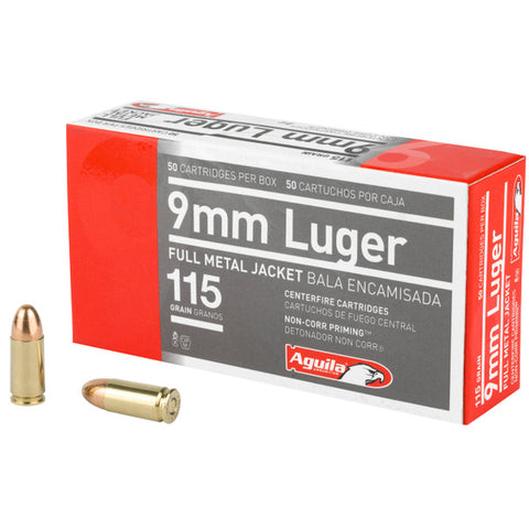 Aguila 9mm 115 Grain FMJ Ammunition 1000 Rounds/Case