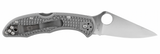 Spyderco, Delica 4 Folding Knife Gray Handle